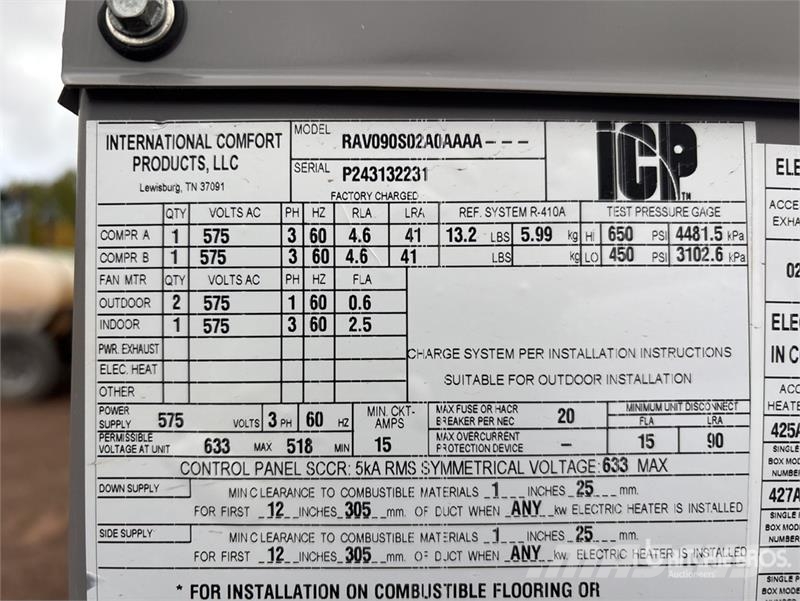  ICP Air Exchanger ماكينات زراعية - غير ذلك