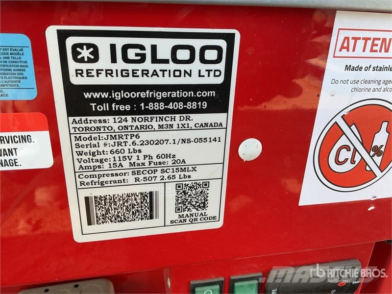 Igloo Display Refrigerator Andre komponenter