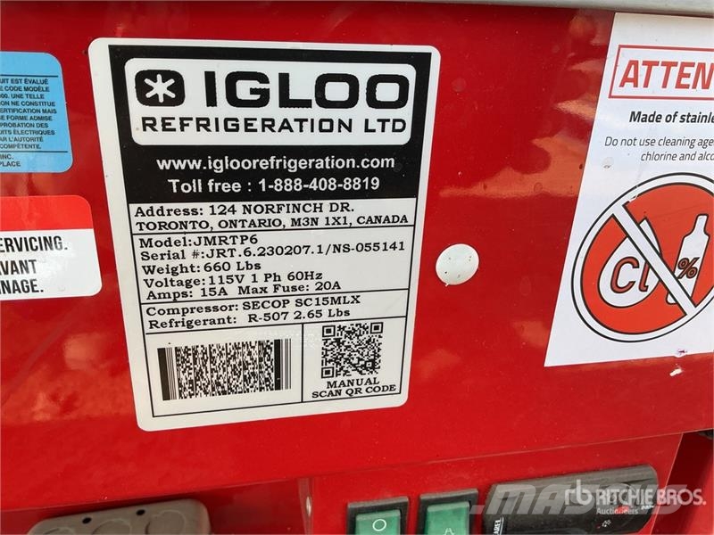 Igloo JMRTP6 Refrigerator Drugi deli