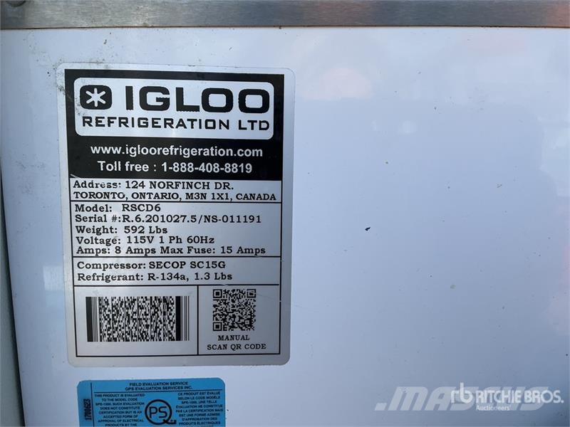 Igloo RSCD6 Refrigerator Drugi deli