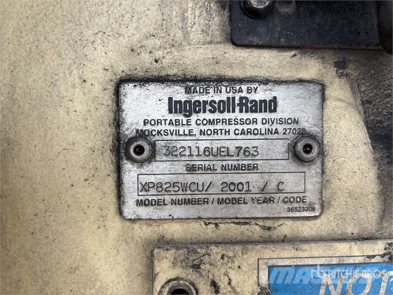 Ingersoll Rand XP-825WCU 825 cfm Mobile Air Compressor Kompresory