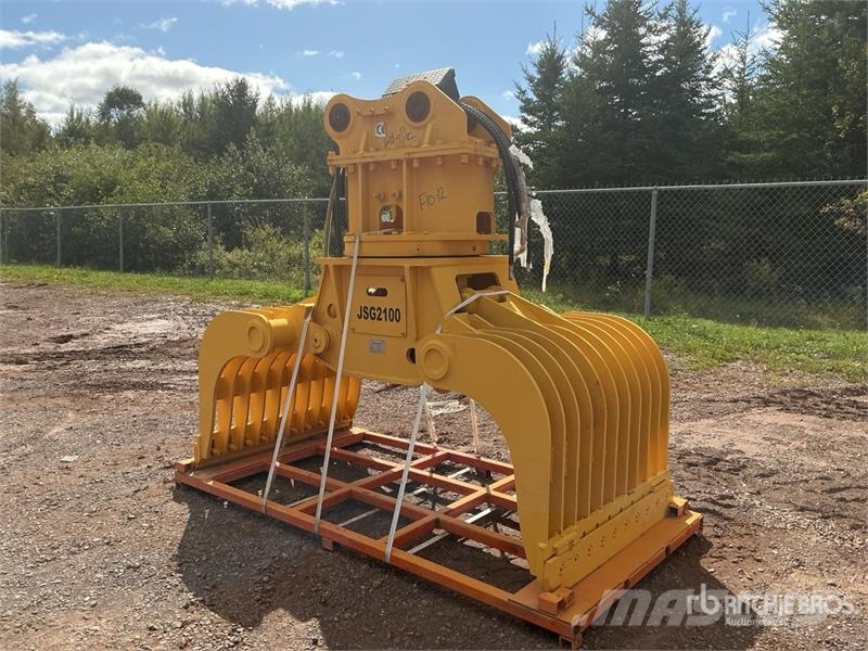 JISAN JSG2100 83 in Q/C Rotating Excavator Grapple - Fit Haaratsid