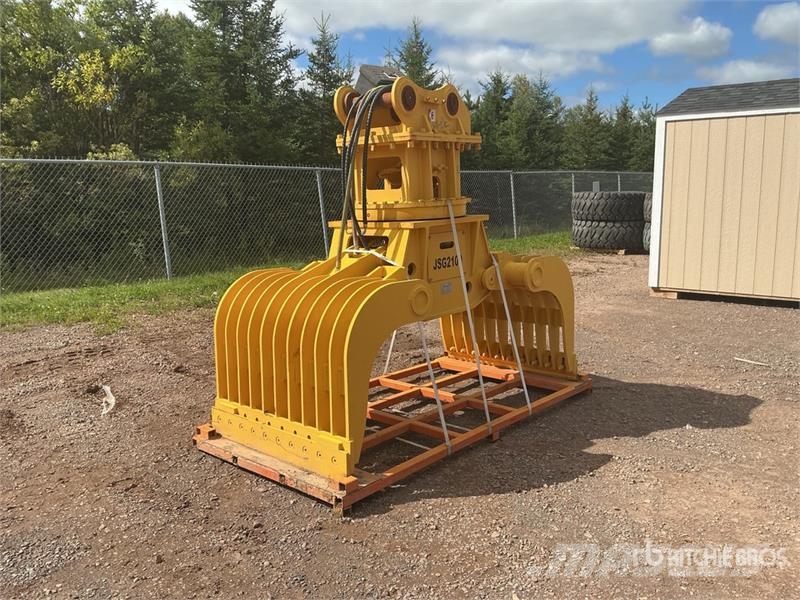 JISAN JSG2100 83 in Q/C Rotating Excavator Grapple - Fit Haaratsid