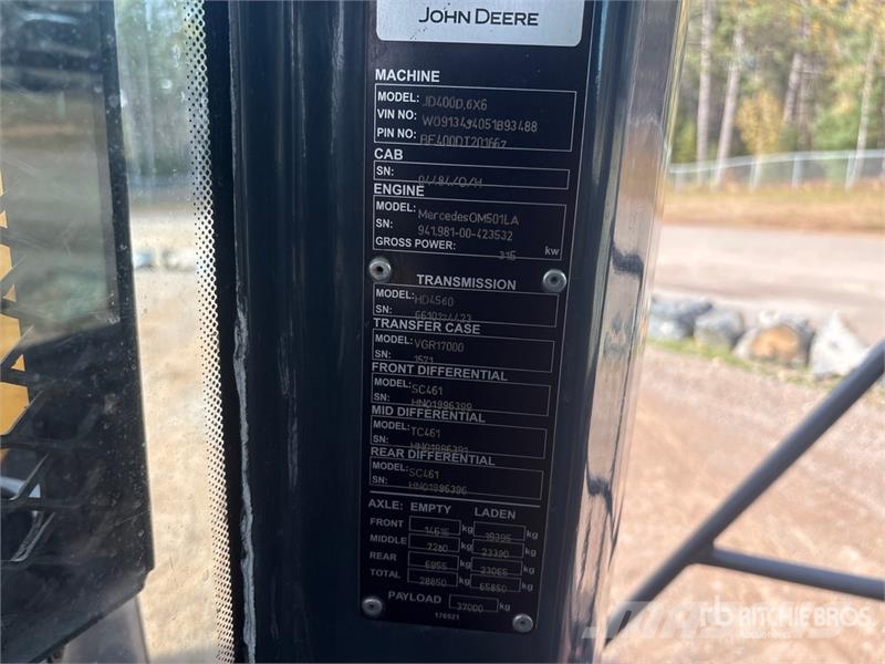 John Deere 400D Dumpperit