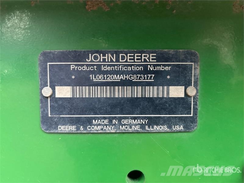 John Deere 6120M 4WD Tractor (Inoperable) Traktorid