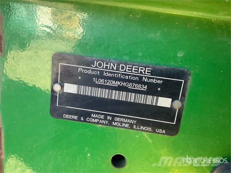 John Deere 6120M 4WD Tractor (Inoperable) الجرارات