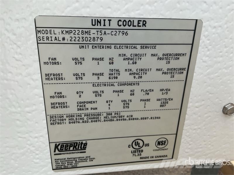 Keeprite KMP228ME-T5A-C2796 Walk-in Cooler Evapora Lauksaimniecība- Citi