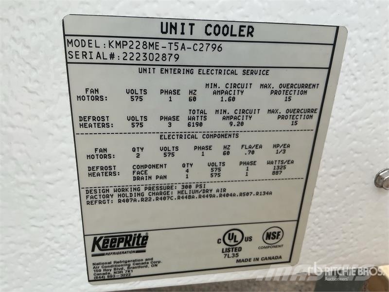 Keeprite KMP228ME-T5A-C2796 Walk-in Cooler Evapora Lauksaimniecība- Citi