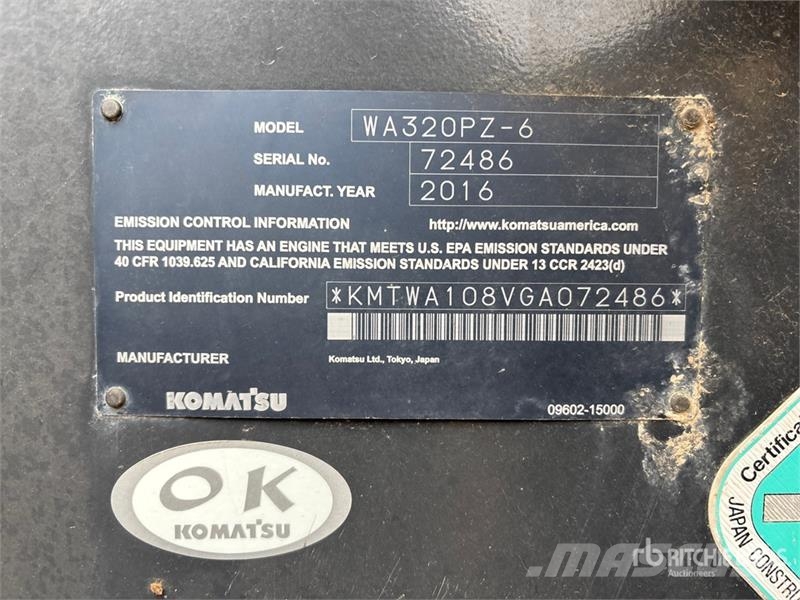 Komatsu WA320PZ-6 Wheel Loader Utovarivači na kotačima