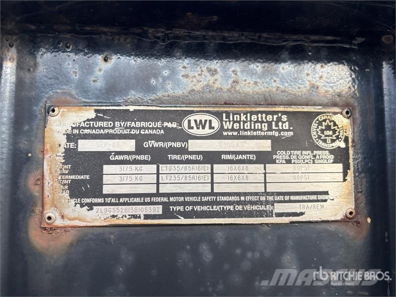 LWL 22 ft T/A Gooseneck Tilt Deck Trailer Maskintransporter