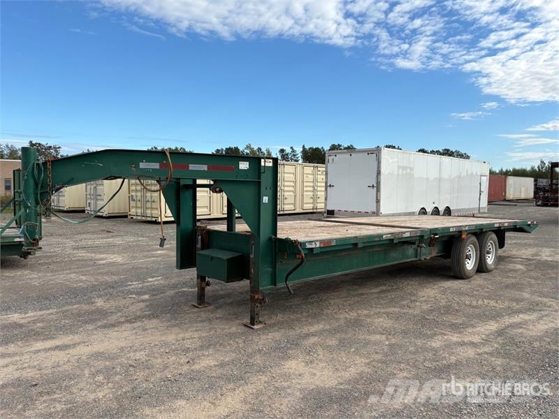 LWL T24IT21LPG 26 ft T/A Gooseneck Tilt Deck Trailer Maskintransporter