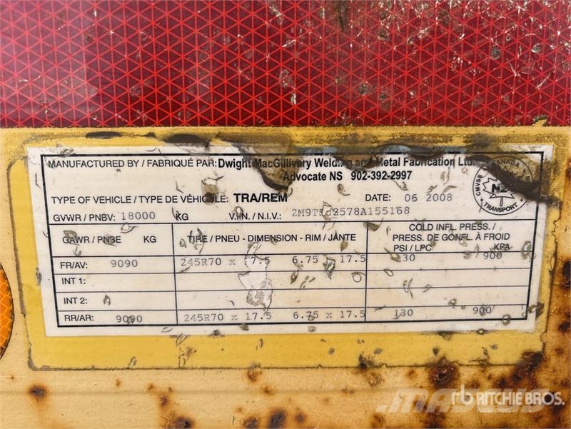 MAC 26 ft T/A Equipment Trailer Oprijwagen