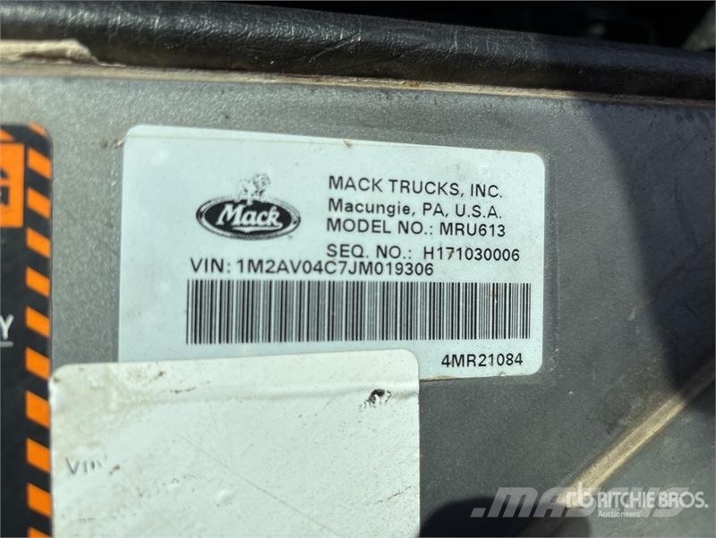 Mack MRU613 Camiones de concreto
