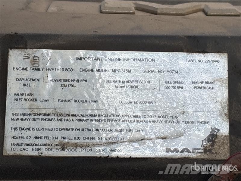 Mack MRU613 Camiones de concreto