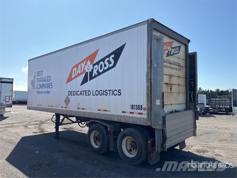 Manac 28 ft x 102 in Pup T/A Van Trailer Carrocería de caja