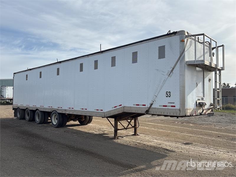 Manac 53 ft x 102 in Quad/A Open-Top Chip Trailer Remolques volquete para virutas de madera