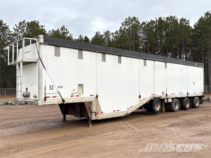 Manac 53 ft x 102 in Quad/A Drop Frame Open-Top Chip Tra Flishenger