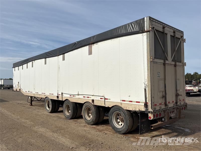 Manac 53 ft x 102 in Quad/A Open-Top Chip Trailer Remolques volquete para virutas de madera