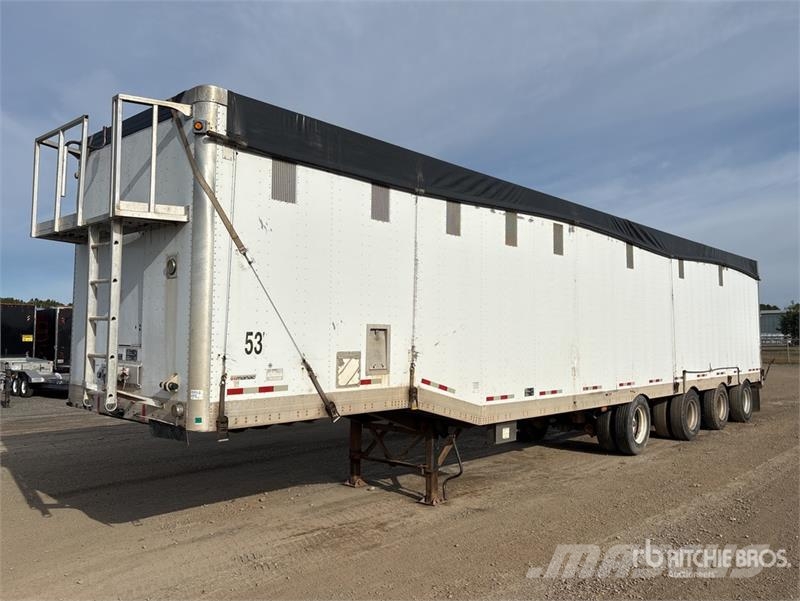 Manac 53 ft x 102 in Quad/A Open-Top Chip Trailer Remolques volquete para virutas de madera