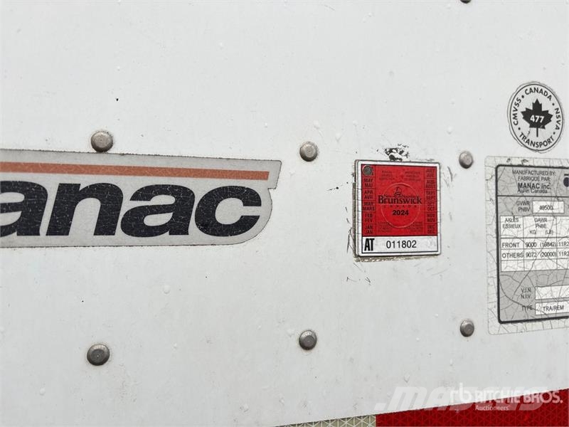 Manac 53 ft x 102 in Quad/A Drop Frame Open-Top Chip Tra Flishenger