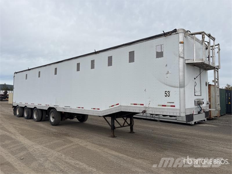 Manac 53 ft x 102 in Quad/A Open-Top Chip Trailer Ремаркета за дървени стърготини
