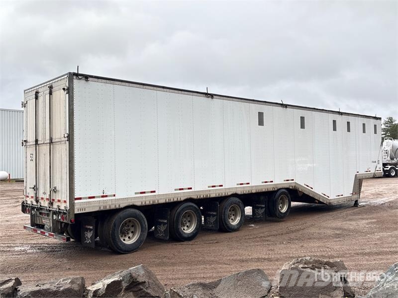 Manac 53 ft x 102 in Quad/A Drop Frame Open-Top Chip Tra Flishenger
