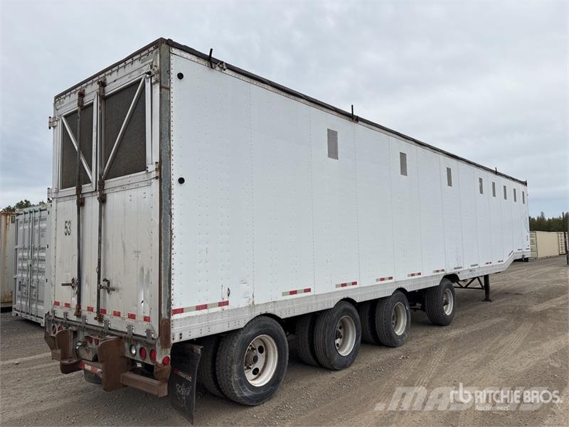 Manac 53 ft x 102 in Quad/A Open-Top Chip Trailer Ремаркета за дървени стърготини
