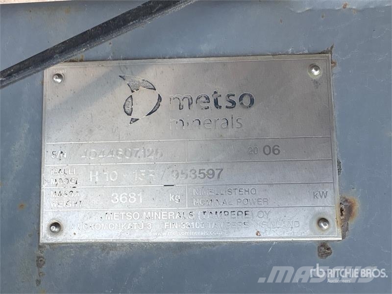Metso LT105 Tracked Jaw Crushing Plant Komplett üzemek