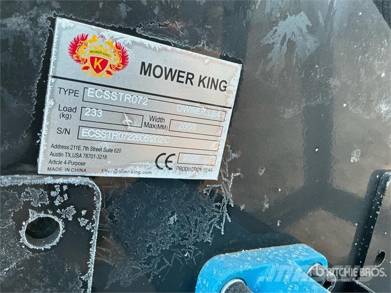  Mower King ECSSTR072 72 in Skid Steer Tiller (Unus Power harrows and rototillers