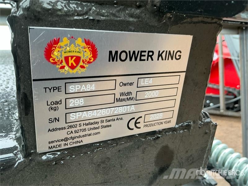 Mower King SPA84 84 in Skid Steer Dozer (Unused) 鏟刀