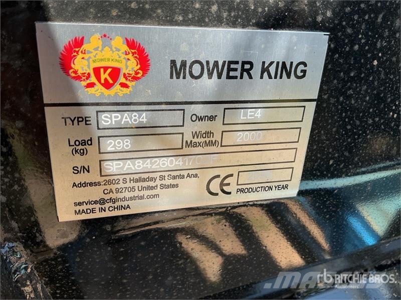 Mower King SPA84 84 in 4-Way Skid Steer Dozer (Unu Πτερύγια