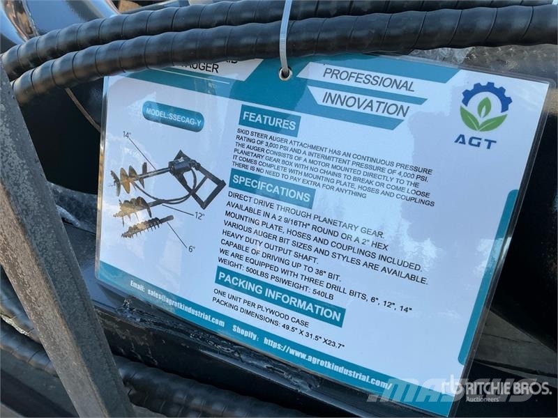 Mower King SSECAG-Y Skid Steer Auger (Unused) Τρυπάνια