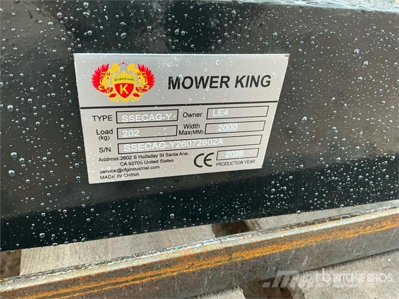  Mower King SSECAG-Y Skid Steer Auger (Unused) 드릴