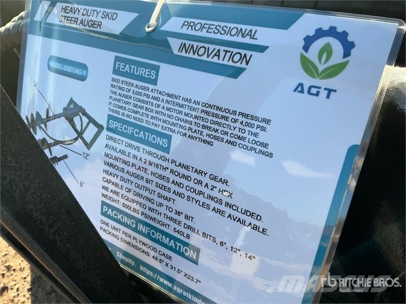  Mower King SSECAG-Y Skid Steer Auger (Unused) Τρυπάνια