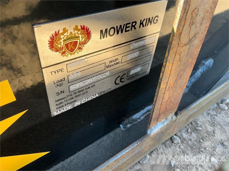 Mower King SSRC 72 in Skid Steer Brush Cutter (Unu Corta-césped delanteros y traseros