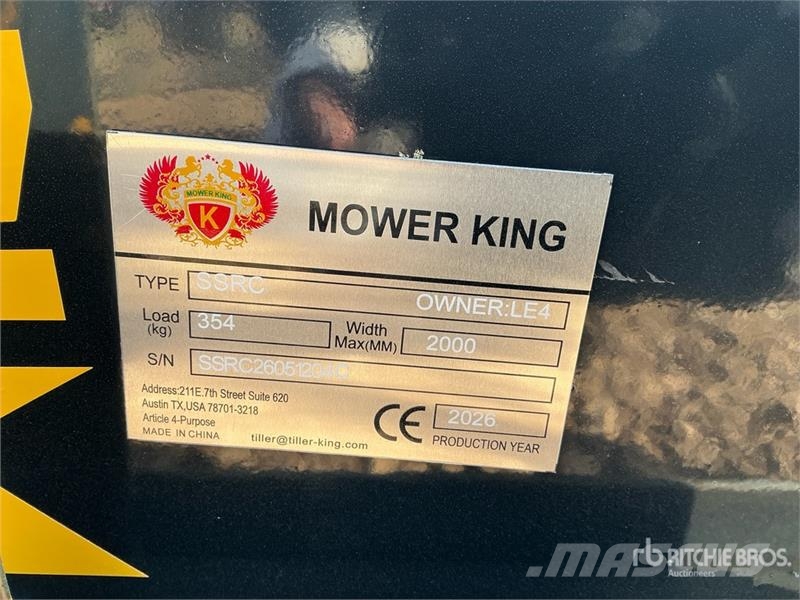 Mower King SSRC 72 in Skid Steer Brush Cutter (Unu Corta-césped delanteros y traseros