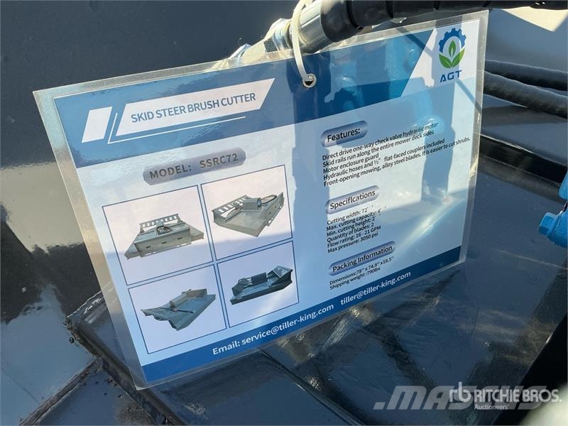 Mower King SSRC 72 in Skid Steer Brush Cutter (Unu Corta-césped delanteros y traseros