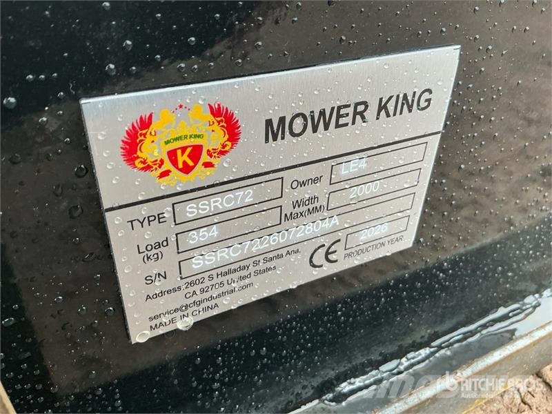 Mower King SSRC 72 in Skid Steer Brush Cutter (Unu 裝載與牽引式割草機