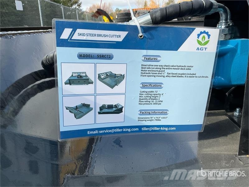 Mower King SSRC 72 in Skid Steer Brush Cutter (Unu Corta-césped delanteros y traseros