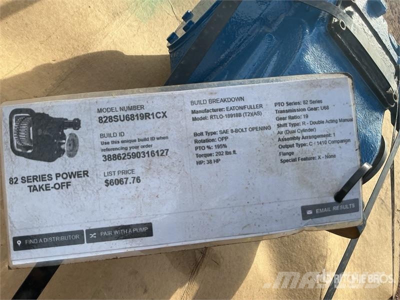 Muncie 82 Series 8 Bolt PTO w/ Air Shift Andre komponenter