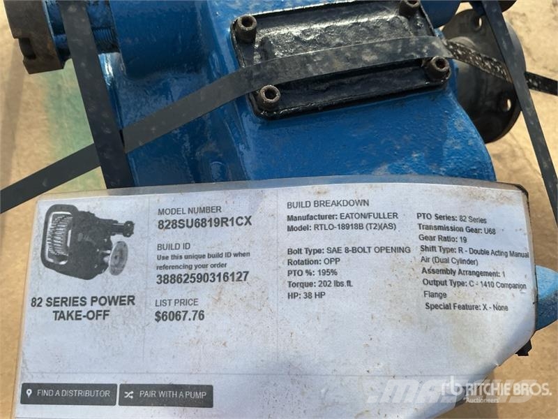 Muncie 82 Series 8 Bolt PTO w/ Air Shift Andre komponenter