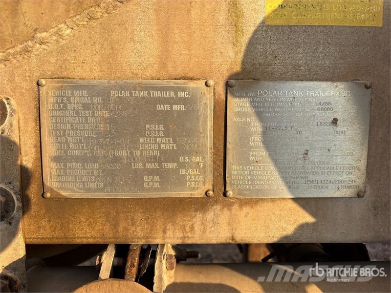 Polar 1600 cft T/A Pneumatic Bulk Trailer Ostale prikolice