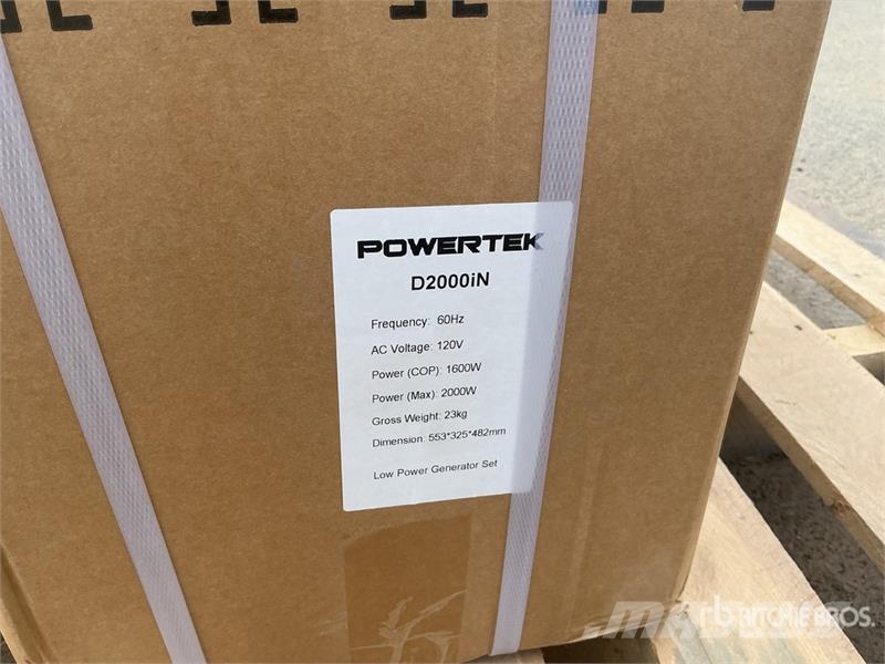Powertek D2000iN 2 kW Portable Generator Set (Unused) Other Generators
