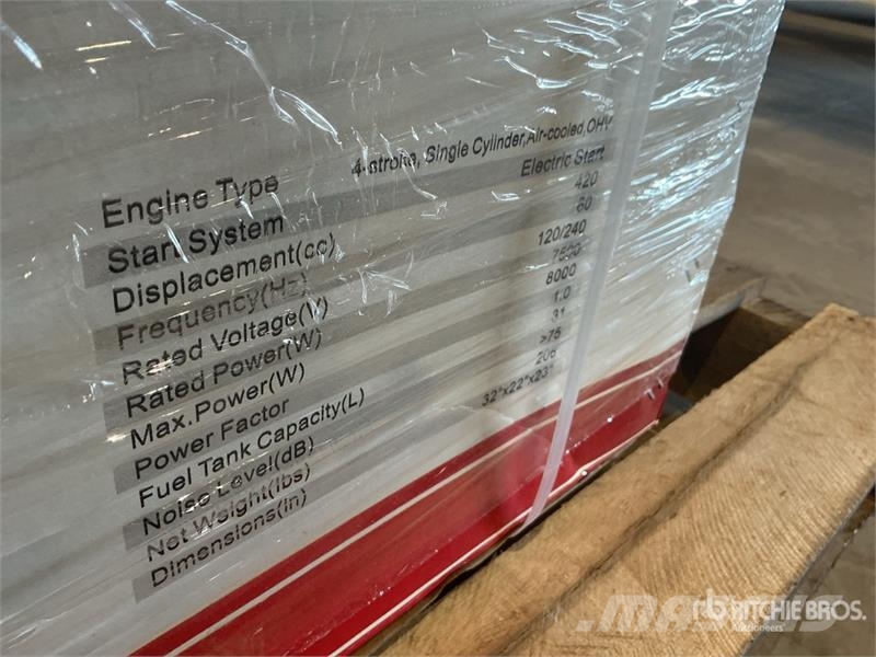Powertek DG9250E 8 kW Portable Generator Set (Unused) Other Generators