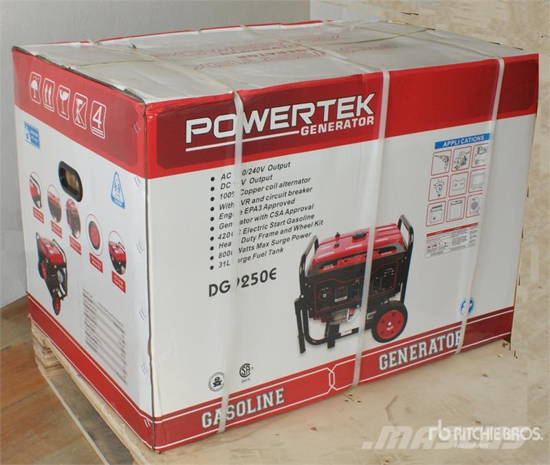 Powertek DG9250E 8 kW Portable Generator Set (Unused) Autres générateurs