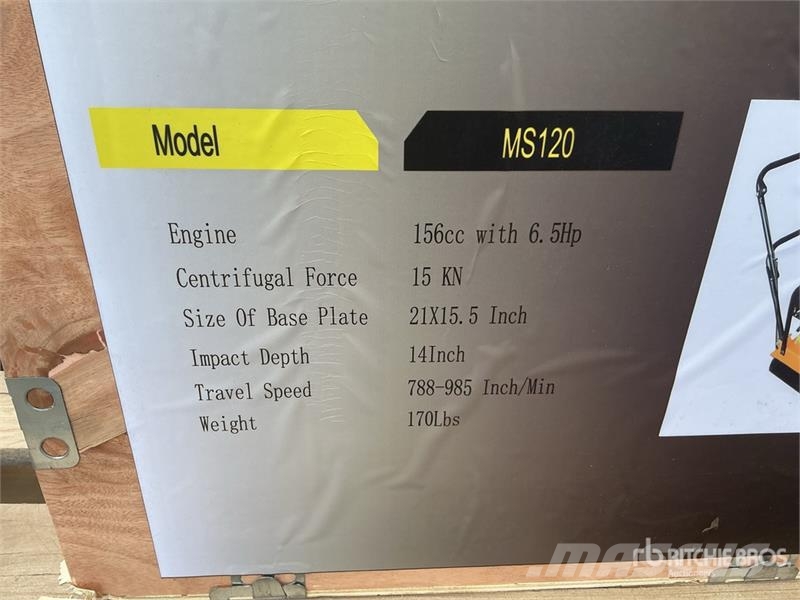 Powertek MS120 Vibratory Plate Compactor (Unused) Trilmachines