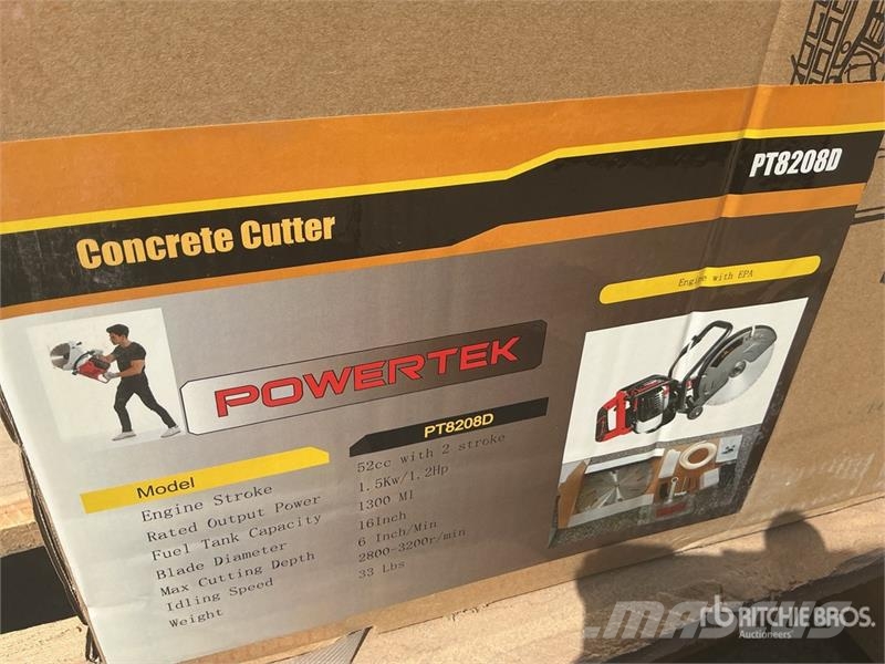 Powertek PT8208D Gasoline Cut-Off Saw (Unused) Otros componentes