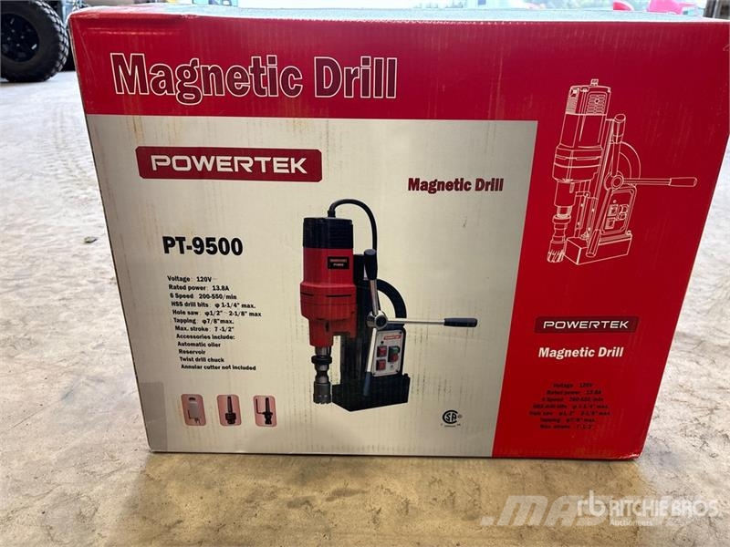 Powertek PT9500 Magnetic Drill Press (Unused) Компоненты строительной техники