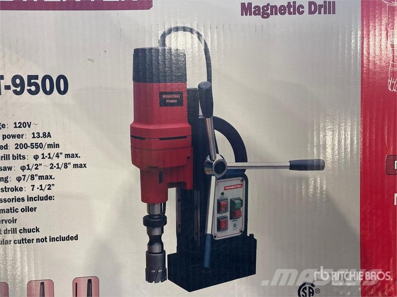 Powertek PT9500 Magnetic Drill Press (Unused) Компоненты строительной техники