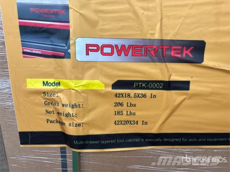 Powertek PTK-0002 Multi-Drawer Tool Box (Unused) 건설 장비 - 기타